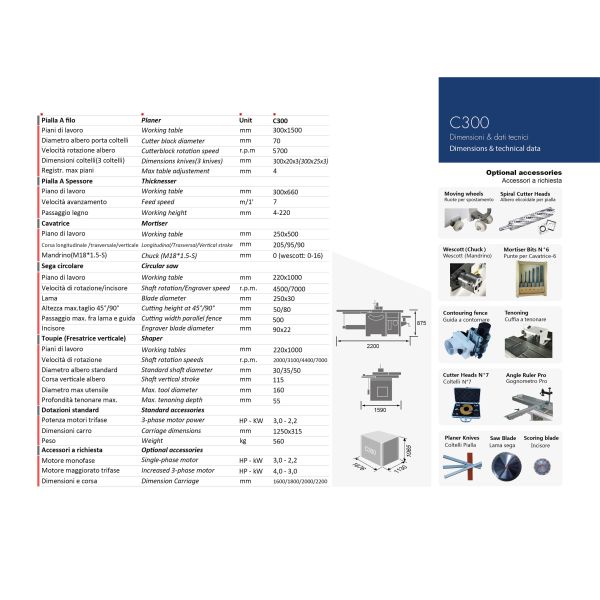 Multifunctional Woodworking Combination Machine for Wood Processing in Restaurants