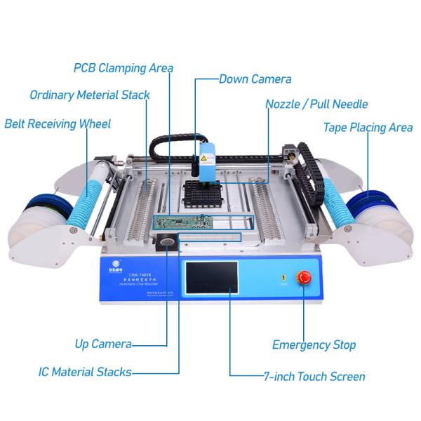 Chip Mounter Desktop Led Smt Pick And Place Machine Automatic High Speed Pcb Making Machine For Smt Led Assembly Line