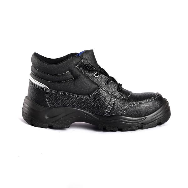 Safety Boot Shoes Embossed Genuine First Layer Cow Leather Men'S Footwear Work Boots