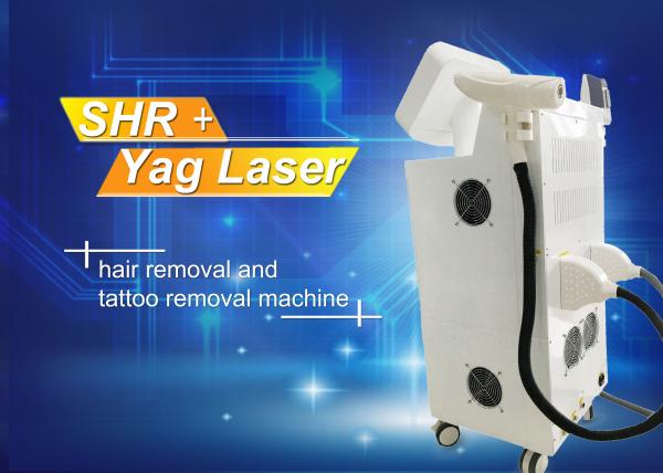 IPL SHR hair removal machine / 2 handpieces skin rejuvenation machine