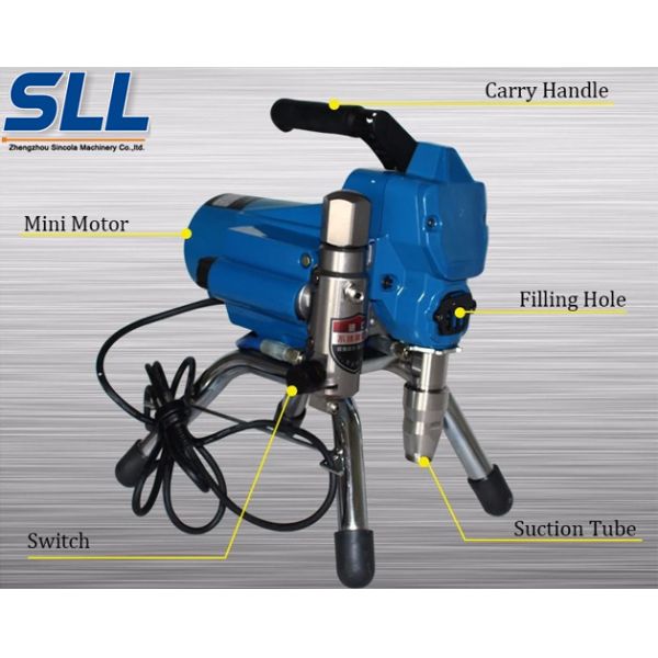 Industrial Cement Plaster Mortar Spraying Machine Diaphragm Airless Putty Sprayer