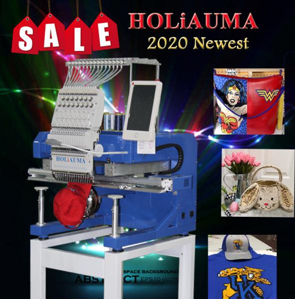Shenzhen Elucky 15 colors single head embroidery machine China top quality for textile embroidery