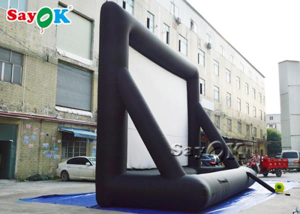A tela exterior inflável personalizou a praia que dobra a tela de filme de anúncio inflável