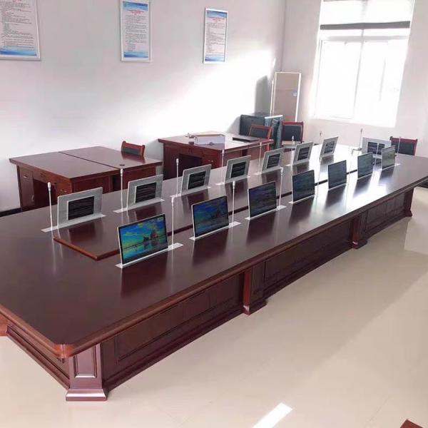Motorized MIC Retractable Hidden Monitor Lift For Paperless Conference
