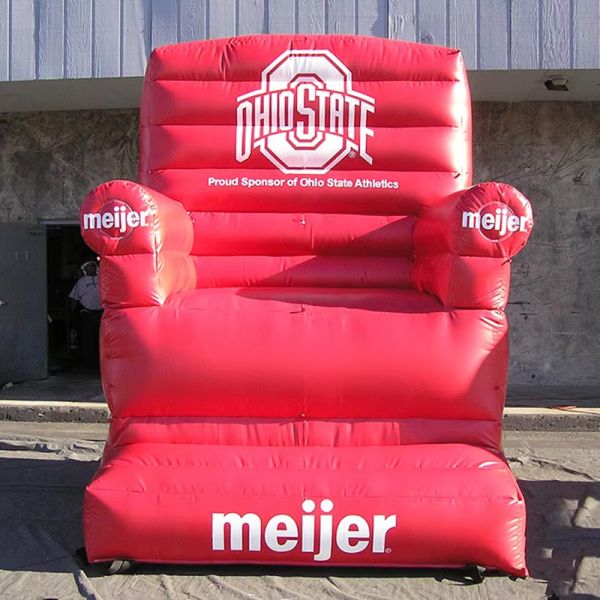 Age Range 14 Years Up Soft Inflatable PVC Chair Sofa with Logo Printing Customized