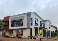 Edifícios de apartamentos pré-fabricados de aço leve funcionais e modernos com estrutura de aço leve