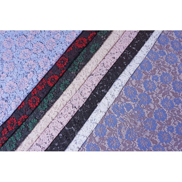 2017 Hot Sale Garment Accessories Strech French Lace Fabric  with Different Color-