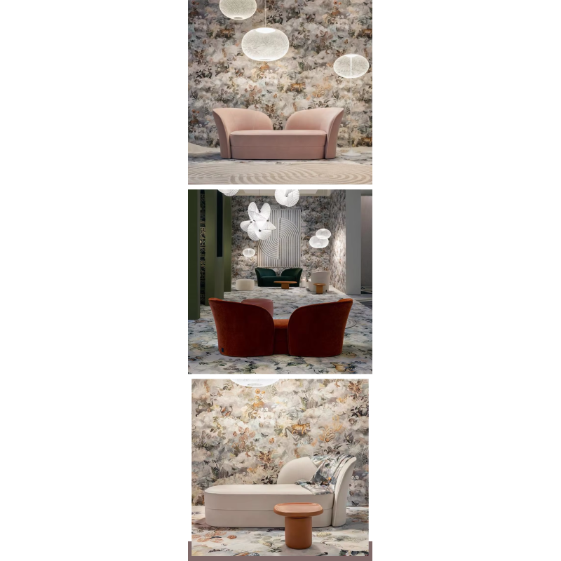 MOYI Minimalist Sunshine Warmth Design Soft Sponge Home 2-3 Seats Sofa Fashion Fabrics Gentle Sofa for Living Room