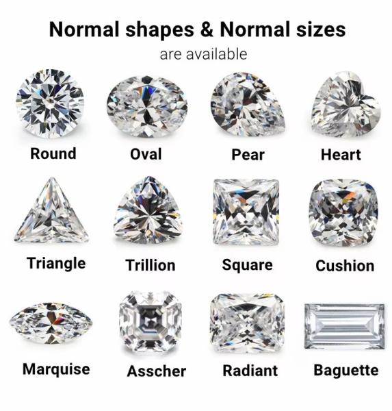 Princesa Cut Loose GRA Moissanite Diamante D VVS1 Forma Quadrada Moissanite