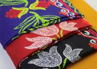 Flor colorida impressa Digitas amarela vermelha azul da tela do poliéster para o vestuário