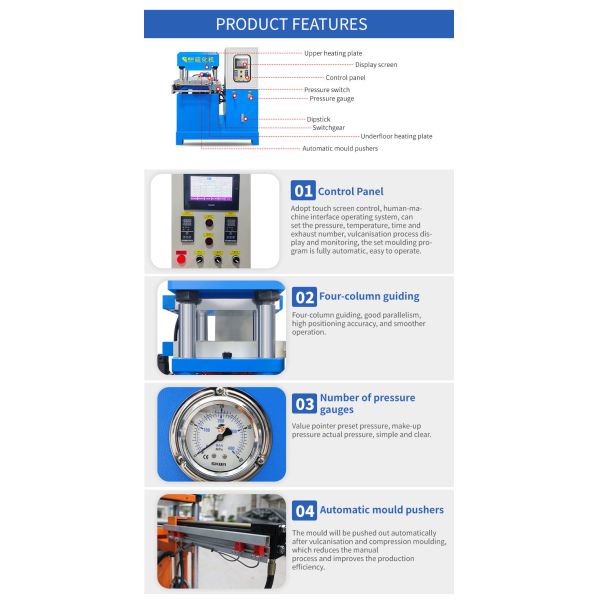 70T Rubber Vulcanizing Machine Silicone Hot Vulcanization Machine