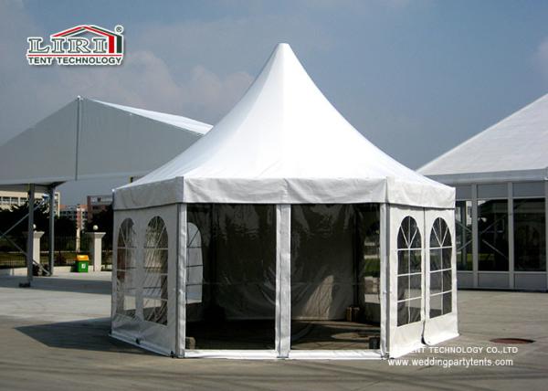Mini Luxury Pagoda High Peak Outdoor Tent with PVC window Sidwalls for Party