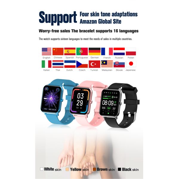 Контроль сна калории языков браслета 16 тарифа сердца датчика 7A20C умный