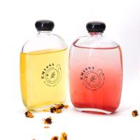 Congelador hermético Garrafas de sumo seguras Garrafas de vidro de Kombucha Quadrado