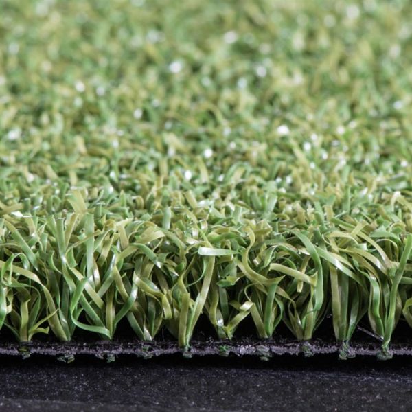 Green Sports Field Artificial Golf Grass Roll 15mm Pile Height 5000D Dtex