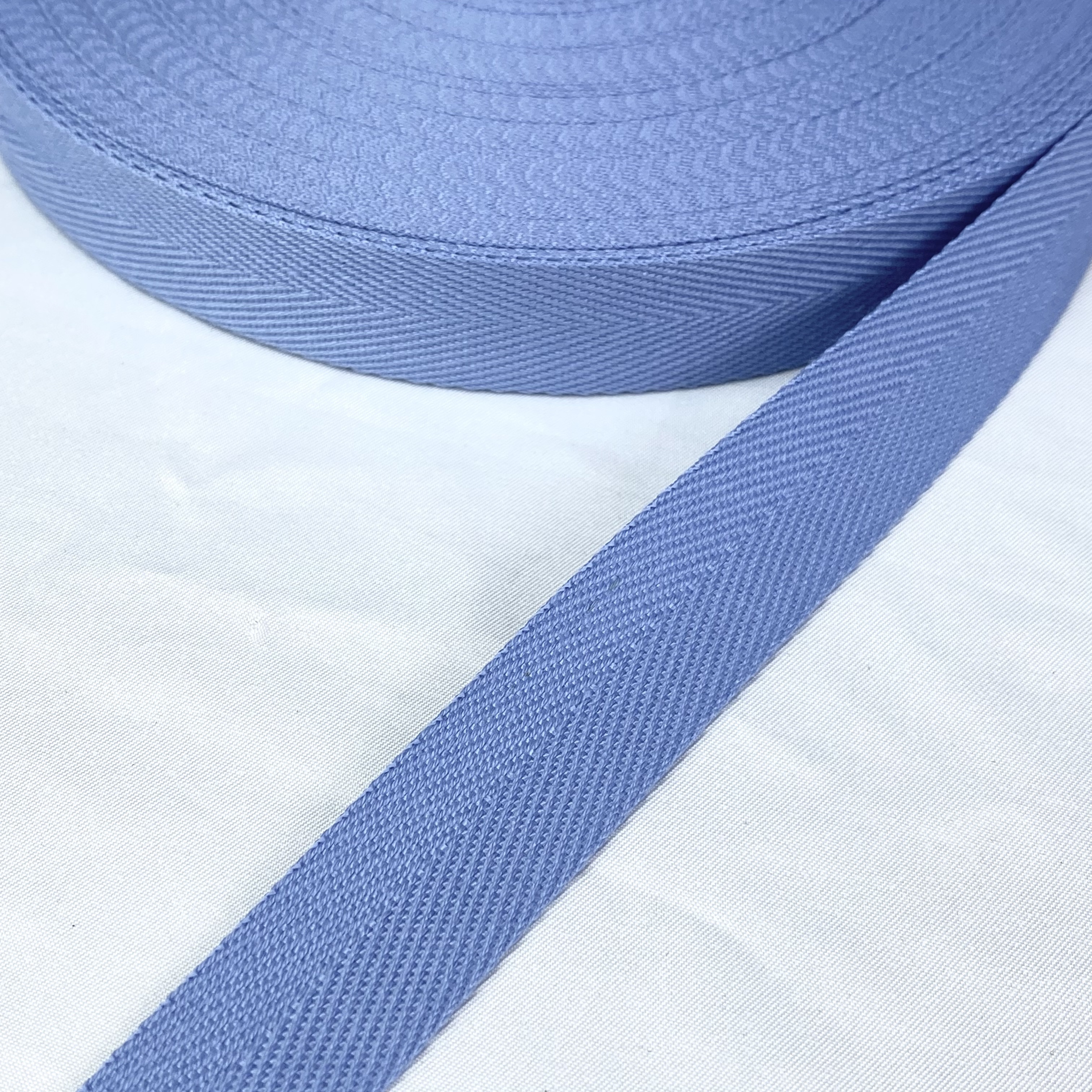 Herringbone polyester-cotton webbing Various colors Backpack strap Belt Handbag strap