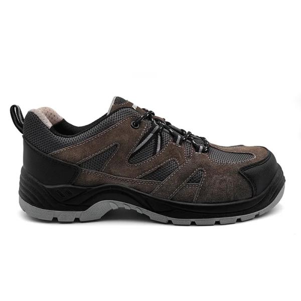 Chaussures de travail en maille respirante en cuir suède anti-ponture hommes chaussures de sport