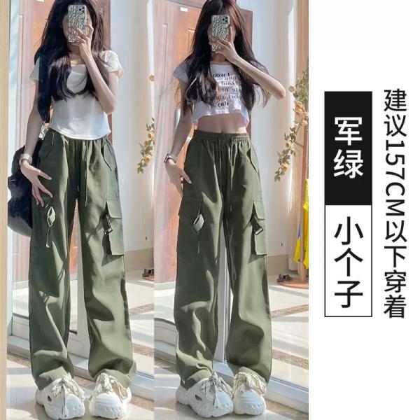                 Customized Cargo Trousers Multi-Pockets Work Trousers Workwear Pants Women Sports Overalls Pants             