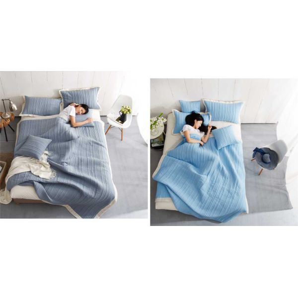 Solid Straight Lines Bedspreads And Coverlets Machine Quilting Twin / Queen / King Size