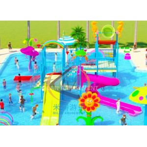 Colorful Water Play Structures Water House For Kids Play Pool In Amusement Park