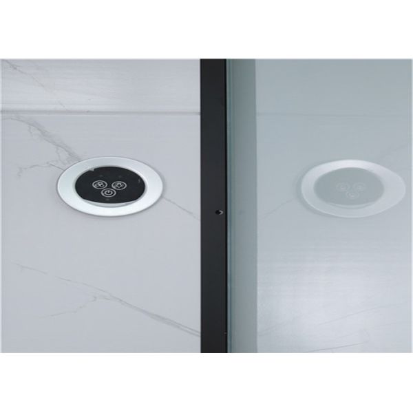 Avant en aluminium noir acrylique blanc de l'ABS Tray2000*1160*2150mm de cabines de douche ouvert
