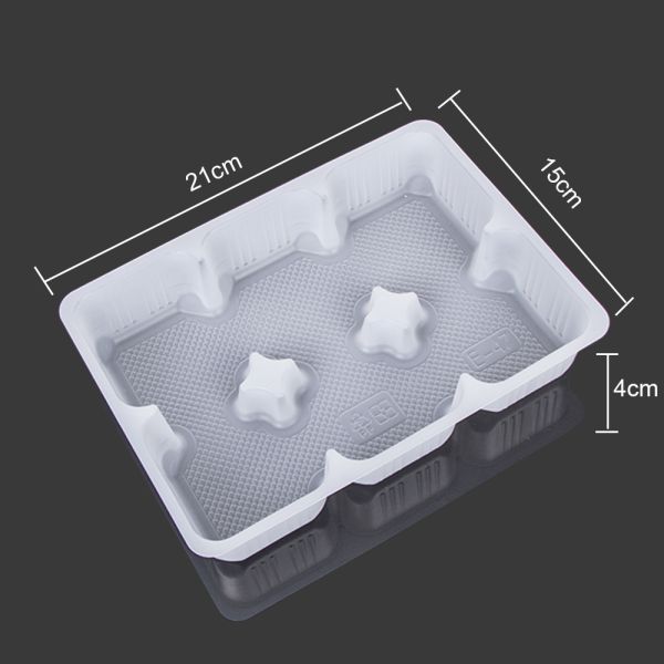 Non Toxic Disposable 21*15*4cm Plastic Cookie Tray