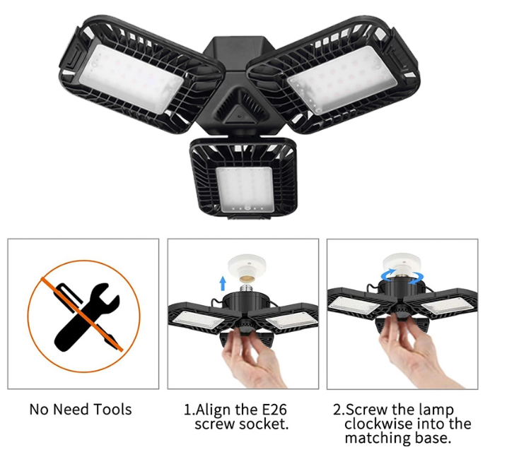 Lighting and Circuitry Design 60W LED High Bay Lighting Pendant for Basement Workshop