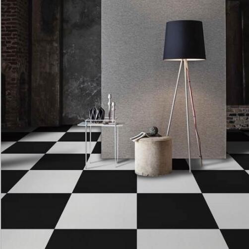 Commercial Cut Pile Nylon Carpet Tile Square Striped Pattern for Office and Hotel Rooms