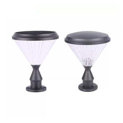 Landscape Sensor Yard  Garden Fence Led Post Lamp Outside Pole 5V 4.5W 26x26x25cm