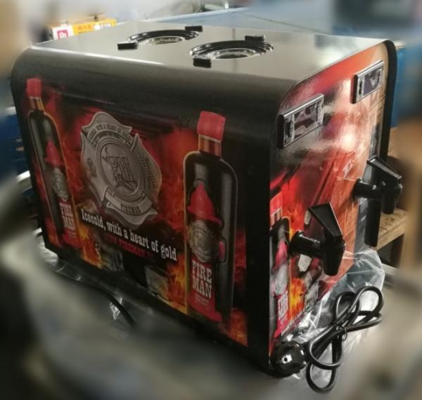 Compressor Cooling Liquor Dispenser Chiller With 2 X 900ml Inner Tank