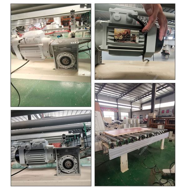 Multi Roller Conveyor for Wooden Door Assembly Line Easy to Operate Length 3000mm