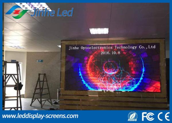 Full Color Video P4 HD Video Wall Indoor LED Display Module Aluminum Cabinet