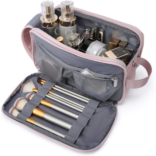 Kit rose Dopp Résistant à l'eau Rasier maquillage cosmétique Sac de voyage personnalisé Pour les femmes