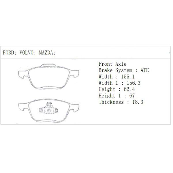 Толщина частей запасной части 30683554 18.3mm корабля пусковой площадки тормозной шайбы тележки передней оси