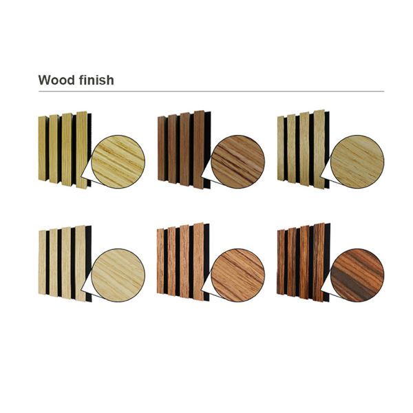 Wall Ceiling 3D Fluted Wood Wall Panels Sound Absorbing Elegant Design