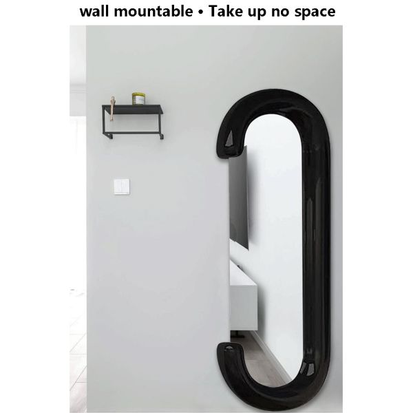 White Decorative Full Length Floor Led Mirror for Bathroom Decoration in Living Room