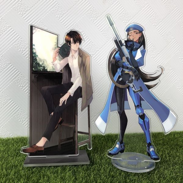 Custom Acrylic stand with LOGO printed;Customized offset printing display stand board with anime figure/star /logo