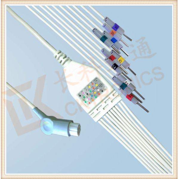 Philips HP Ecg Patient Cable 10 Lead Wires Needle AHA Philips Ecg Cables
