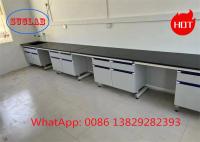 Chemistry Lab Workbench Steel Wood Laboratory Work Benches with Phenolic Resin Worktops