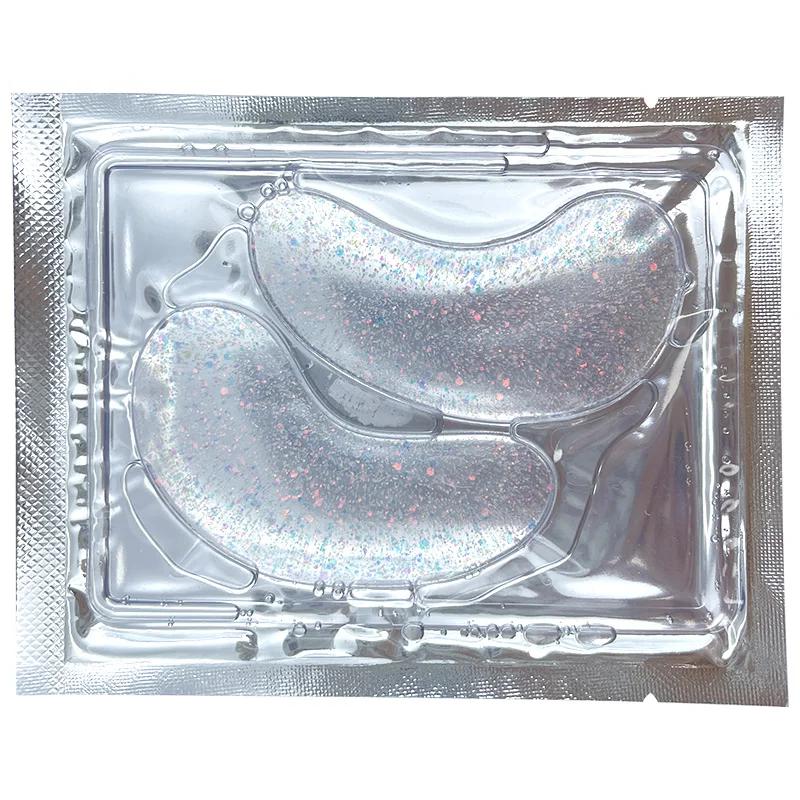 OEM Shiny Colorful Collagen Eye Masks Skincare Under Eye Patches Reusable