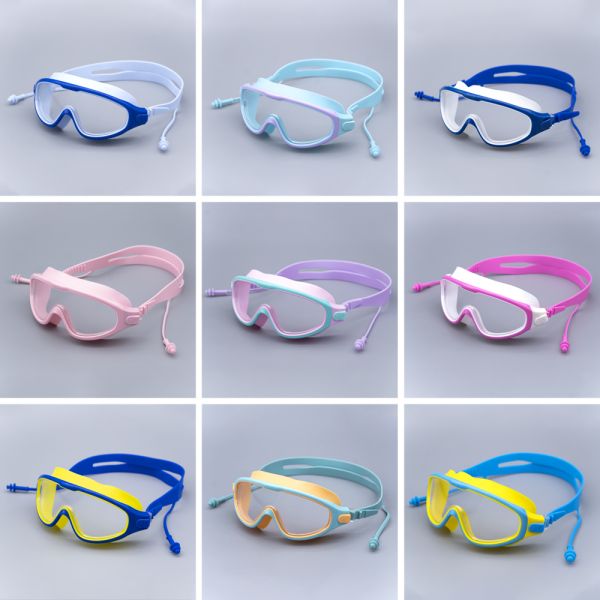Wholesale Kids Swimming Goggles with Anti-Fog UV Protection and Silicone Comfort for Competitive Swimming