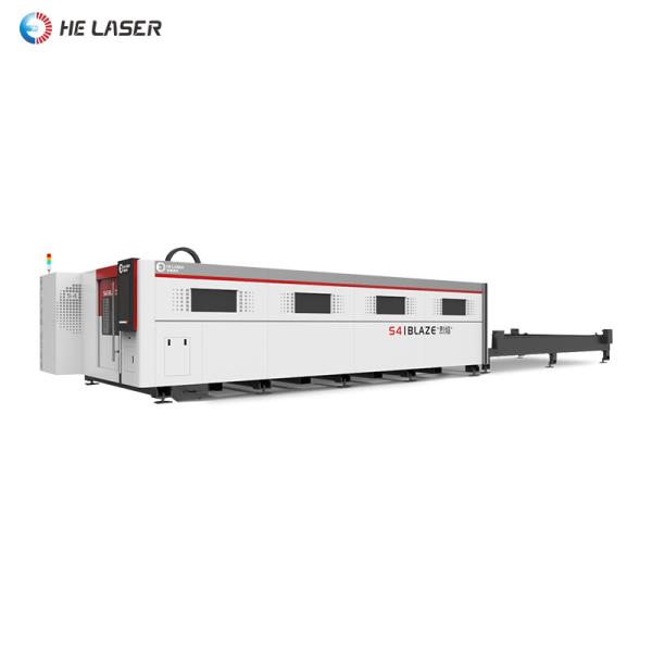 S4 BLAZE High Power Alloy Steel Fiber Laser Cutting Machine with Shuttle Platform