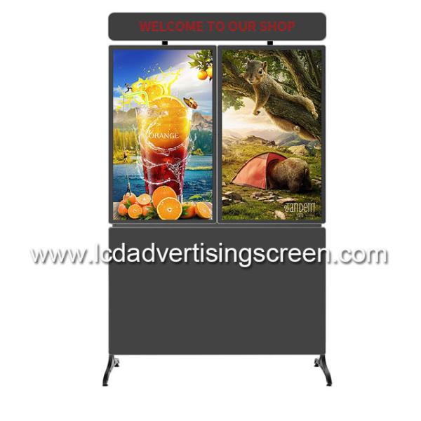 49 Dual Screen AIO Floor Standing Touch Screen Kiosk