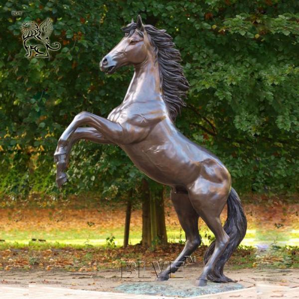Bronze Garden Horse Statues Life Size Metal Artistic Animal Brass Sculpture Decoration Outdoor