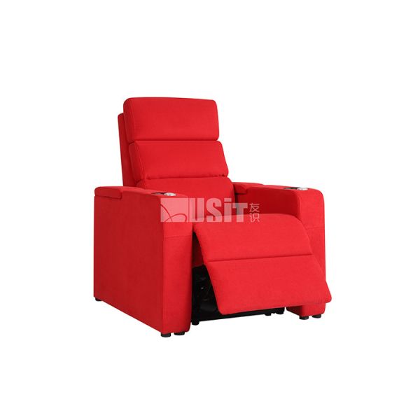 Recliner de luxe Seat de cinéma du sofa 700MM Microfiber de Recliner de théâtre