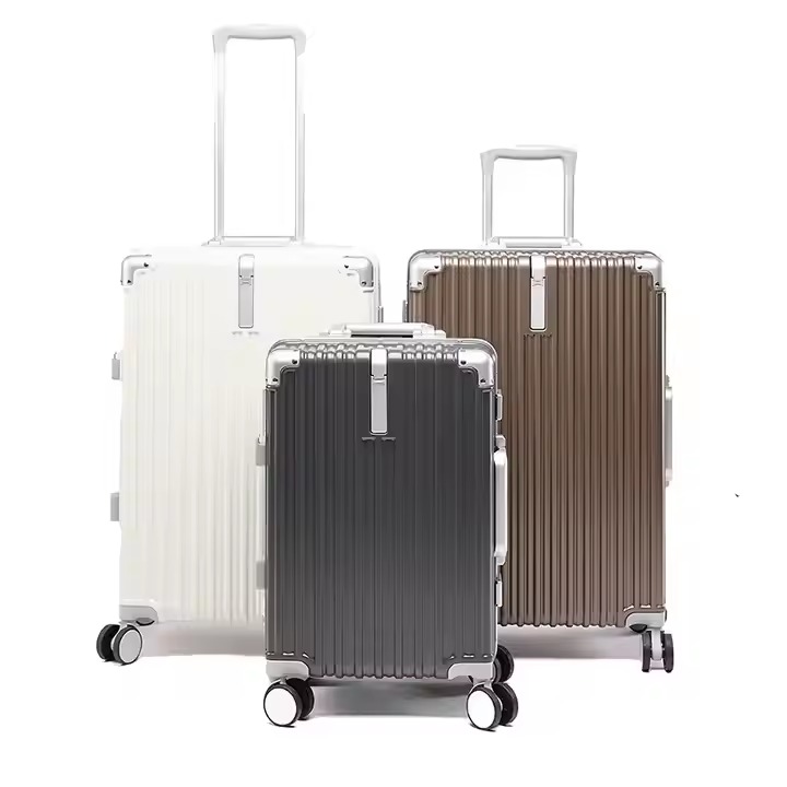 Trendy Designs Modern Travel Cubes Luggage Children's Portable Pilot Aluminum Frame Suitcase Spinner Wholesale Chinese Products