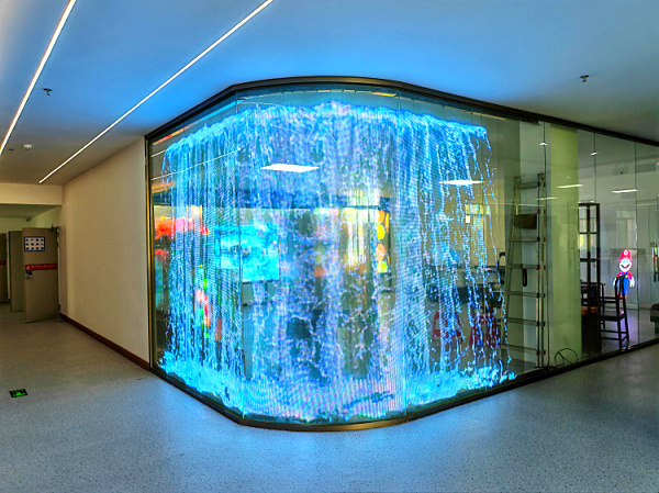 HD P4 Indoor Ultra Thin LED Transparent Film Screen For LED Billboard Display