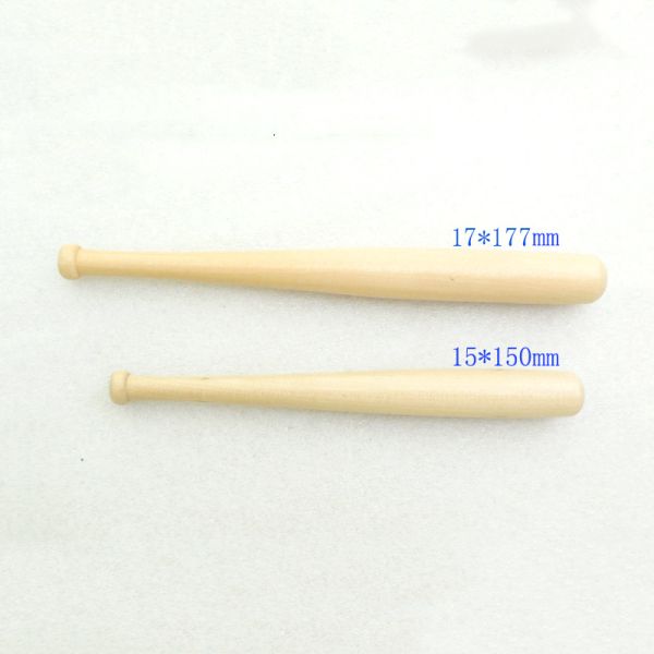 Batería de béisbol de madera de 150 mm/180 mm para llavero o juguete para niños
