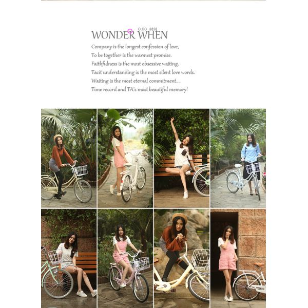 Matériau de cadre en acier au carbone Vélo pour enfants Vélo de ville de 20 pouces 24 pouces pour femme Vélo pour enfants personnalisé Vélo de loisirs rétro OEM