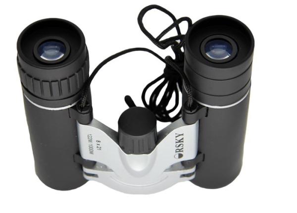 Roof Prism Compact Lightweight Binoculars With Easier Hold Rubber Armoring